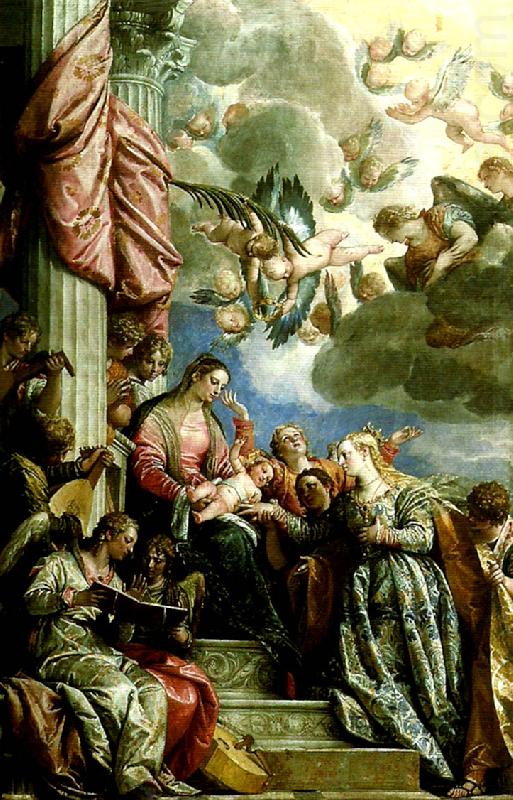 Paolo  Veronese the mystic marriage of st. china oil painting image